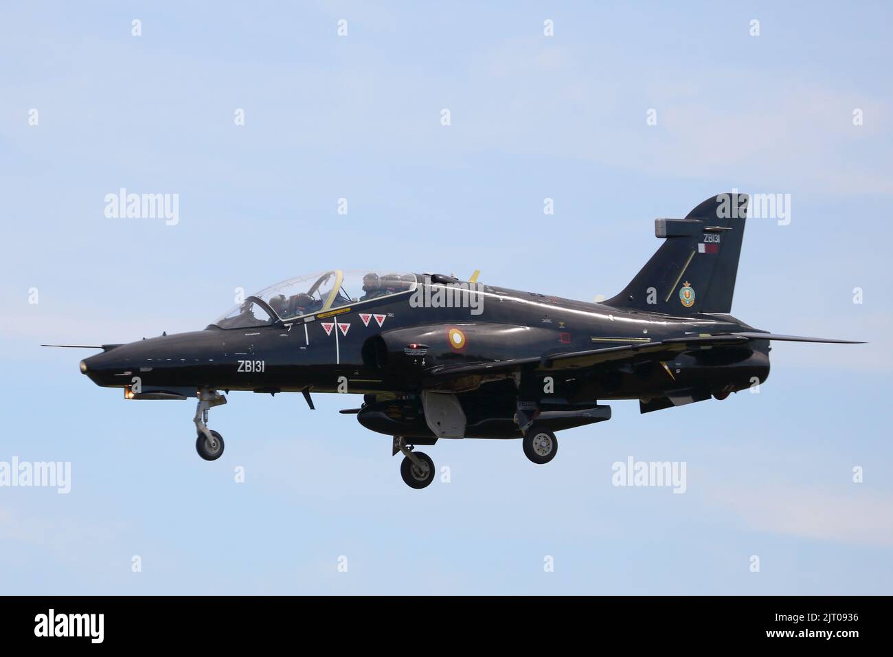 Qatar Air Force British Aerospace Hawk Mk 167 ZB131 arriving at the