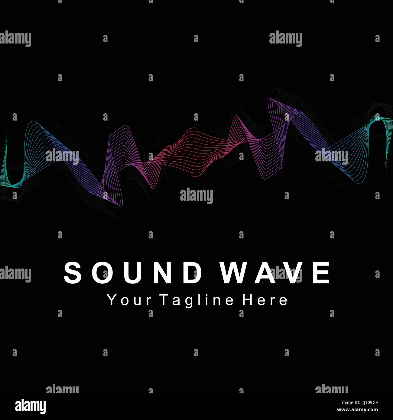 Sound Wave Coverage Vector Sound waves vector hi-res stock photography and images - Alamy
