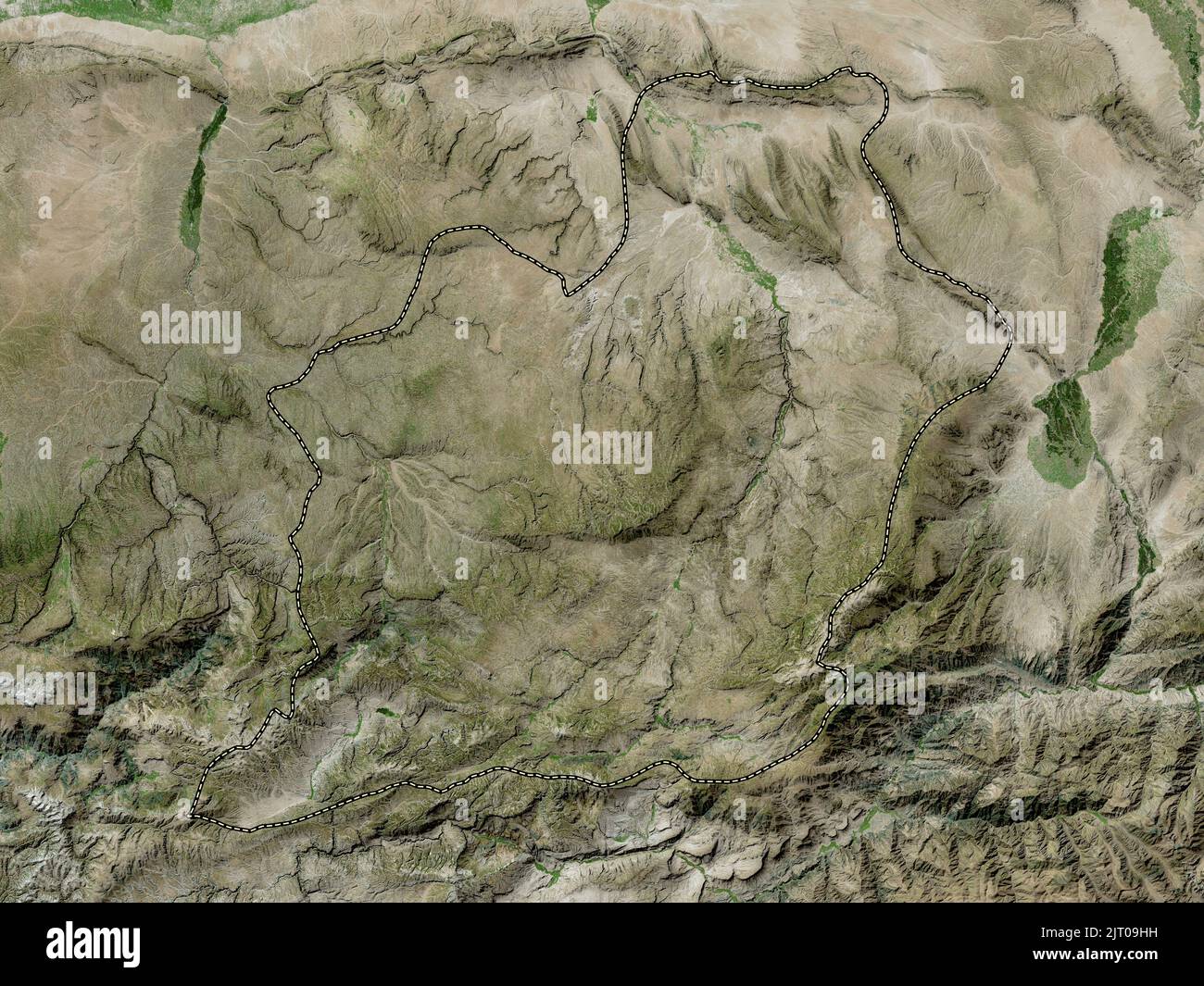 Samangan, province of Afghanistan. High resolution satellite map Stock Photo