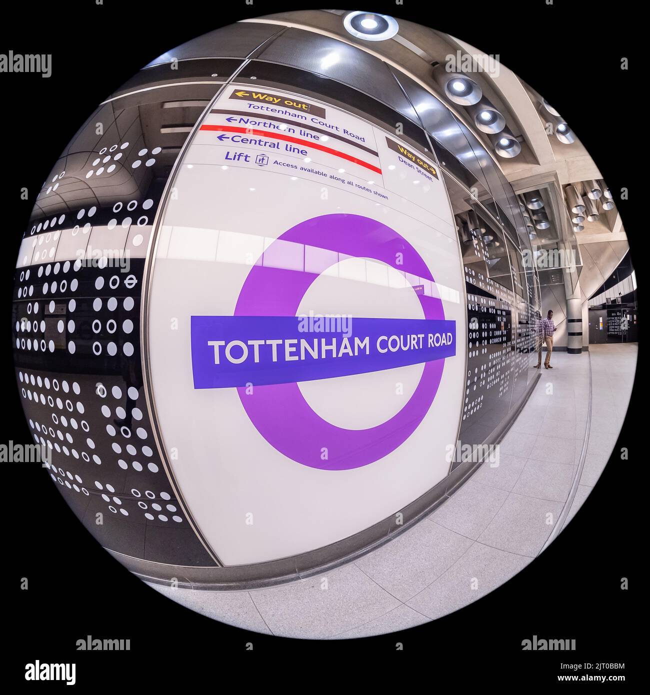 Tottenham Court Road - Elizabeth Line Station Stock Photo - Alamy