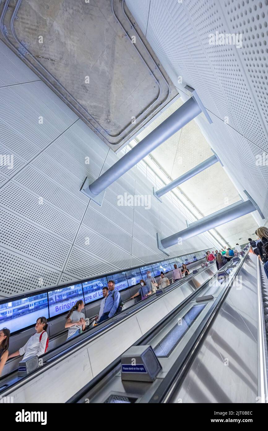 Tottenham Court Road - Elizabeth Line Station Stock Photo - Alamy