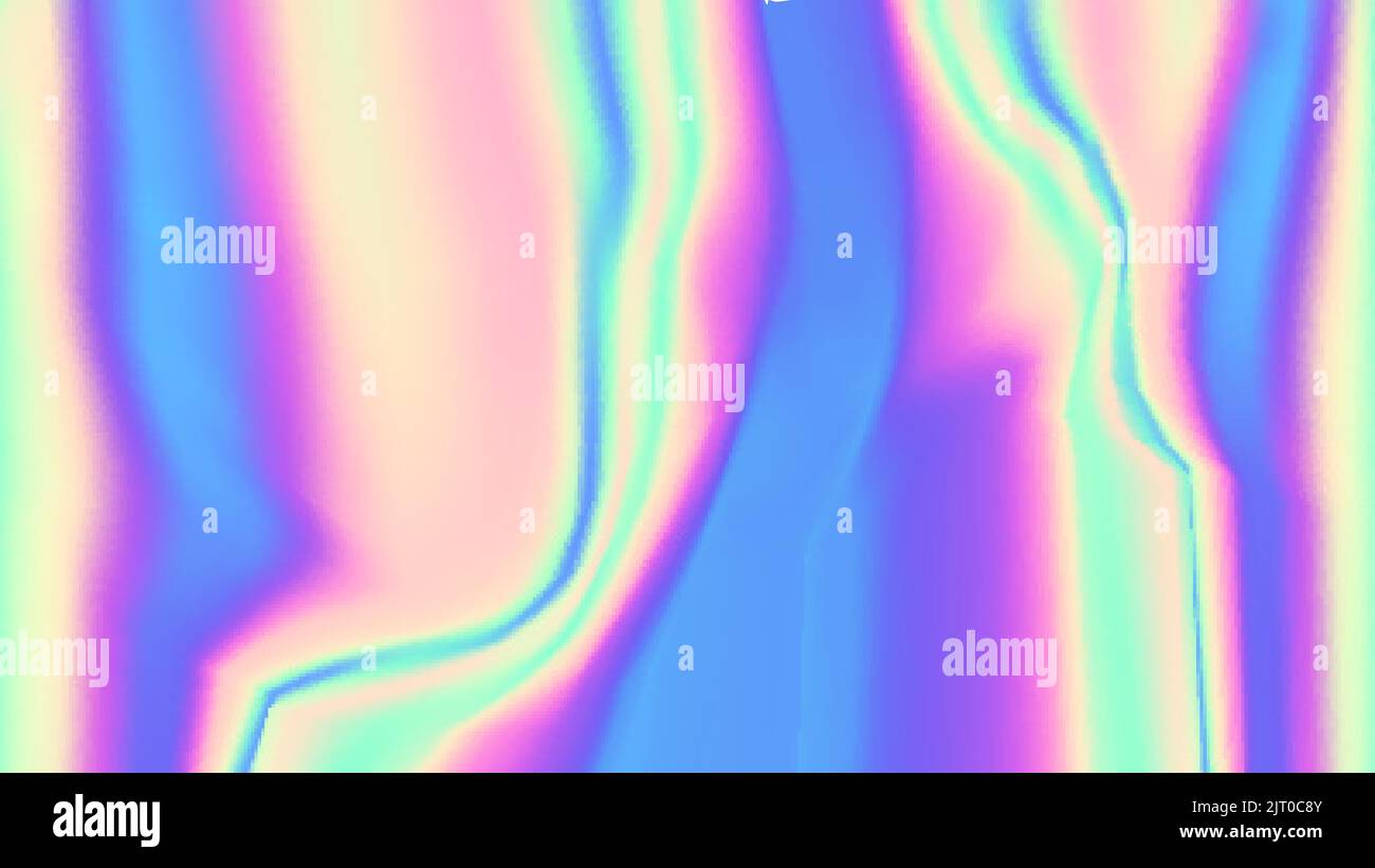 Holographic abstract background cover design template. Color foil wave ...