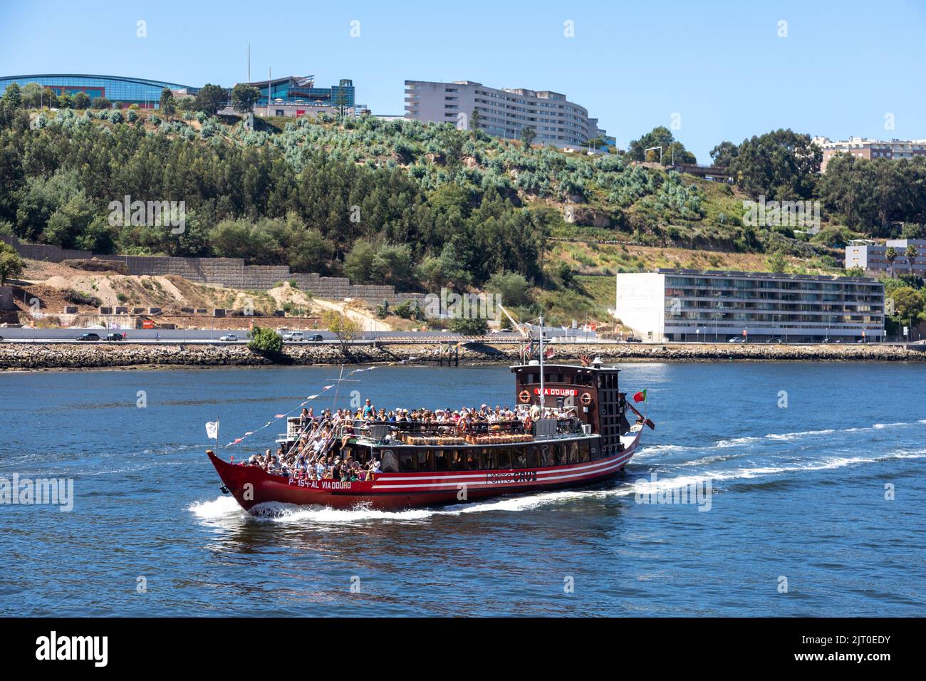 Traditional Boats on the Douro River in Porto Harbour Stock Photo Alamy