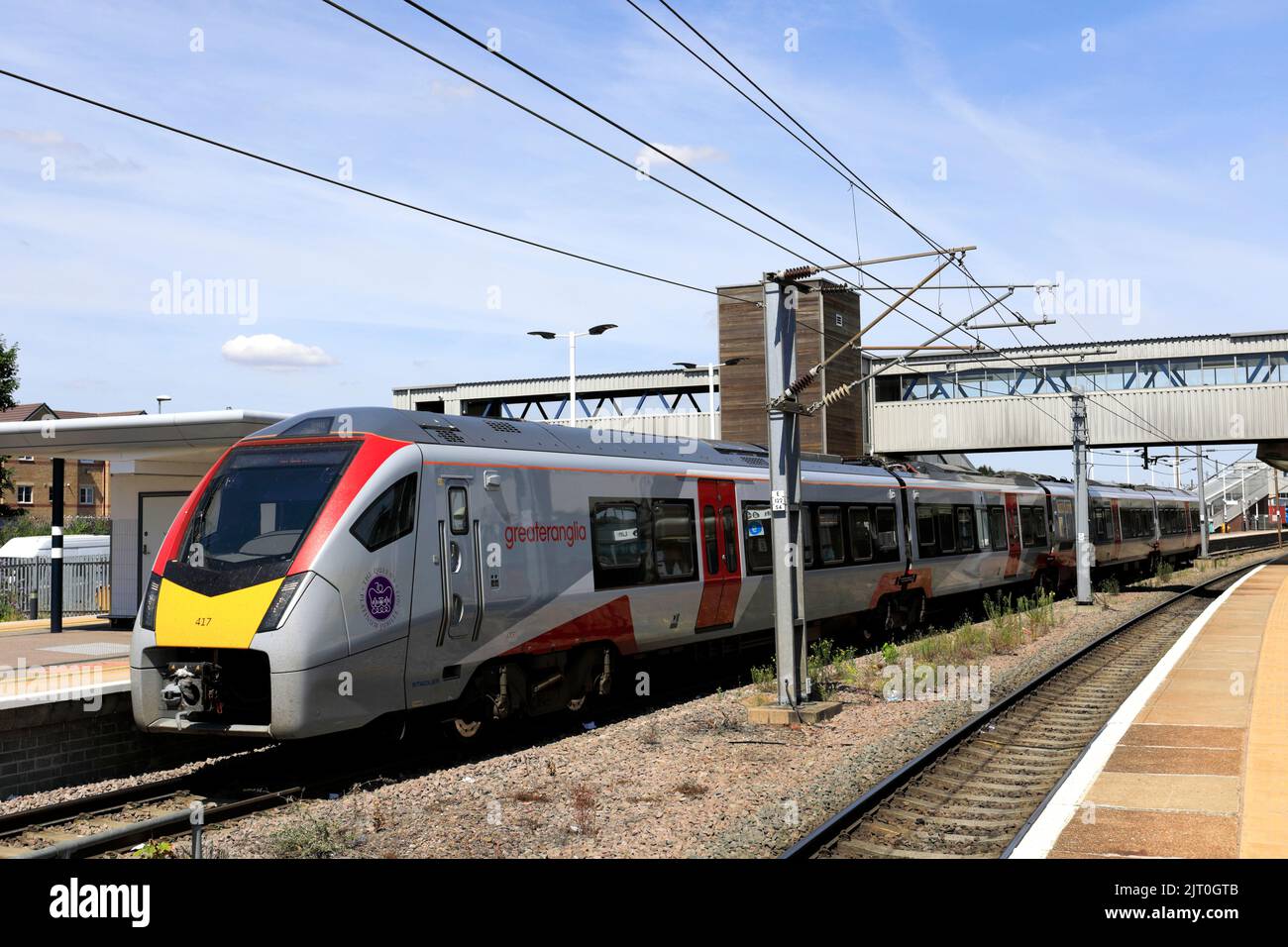 Greater anglia trains class 755 train at peterborough railway station