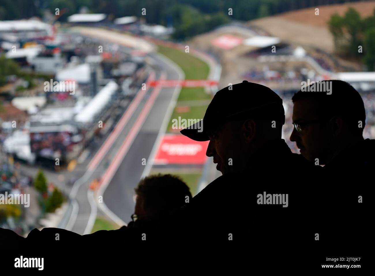 Fans, raidillon, during the Formula 1 Rolex Belgian Grand Prix 2022, 14th round of the 2022 FIA Formula One World Championship from August 26 to 28, 2022 on the Circuit de Spa-Francorchamps, in Francorchamps, Belgium - Photo: Paul Vaicle / Dppi/DPPI/LiveMedia Stock Photo