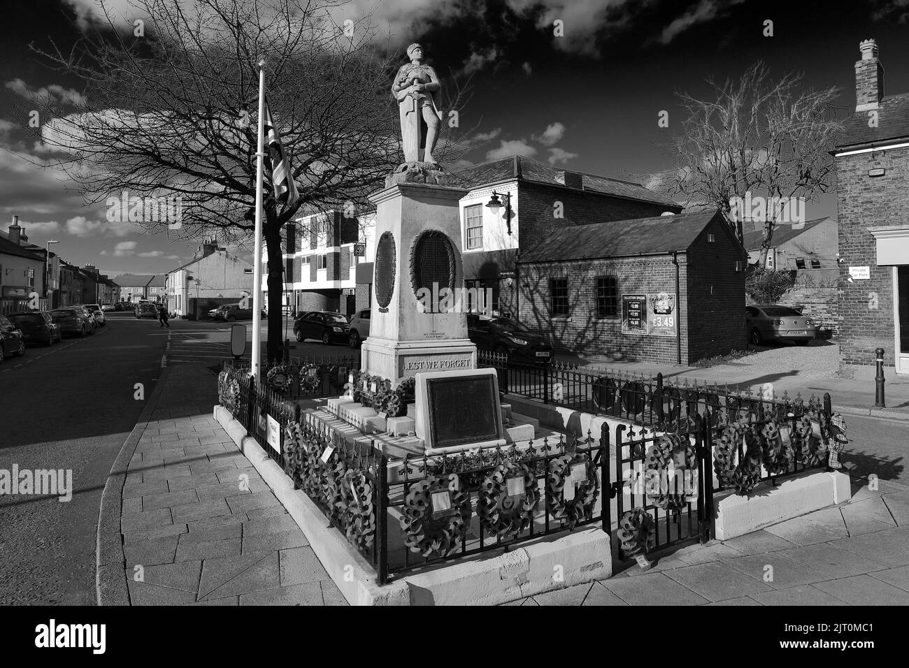 The war memorial, market square, Whittlesey town, Cambridgeshire