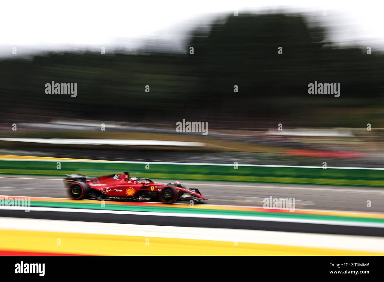 Charles Leclerc (MON) Ferrari F1-75. Belgian Grand Prix, Saturday 27th August 2022. Spa-Francorchamps, Belgium. Stock Photo