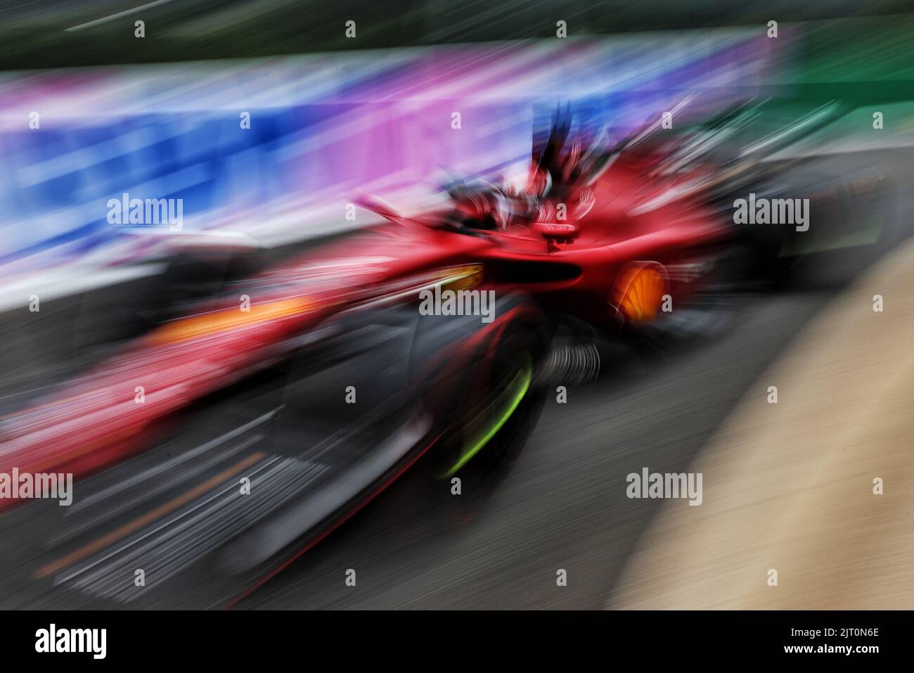 Charles Leclerc (MON) Ferrari F1-75. Belgian Grand Prix, Saturday 27th August 2022. Spa-Francorchamps, Belgium. Stock Photo