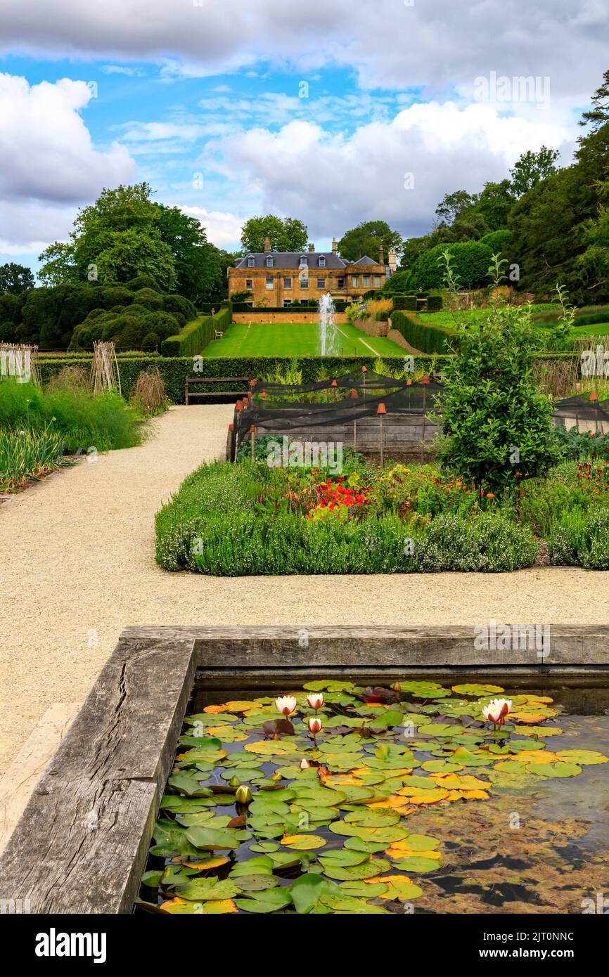 The Vegetable Garden in the newly restored 'The Newt in Somerset' garden and hotel, nr Bruton, England, UK Stock Photo
