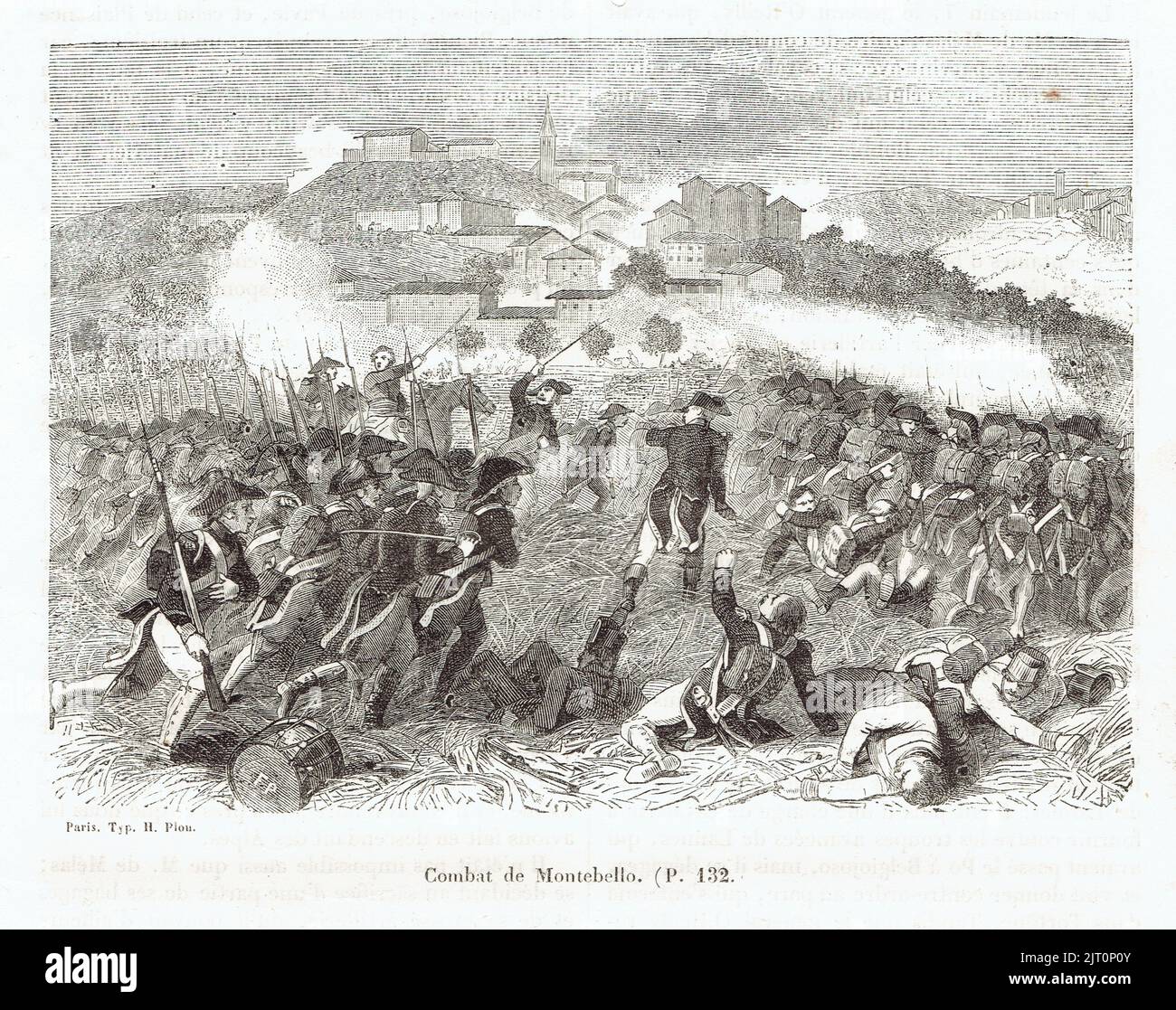 combat de Montebello Stock Photo Alamy