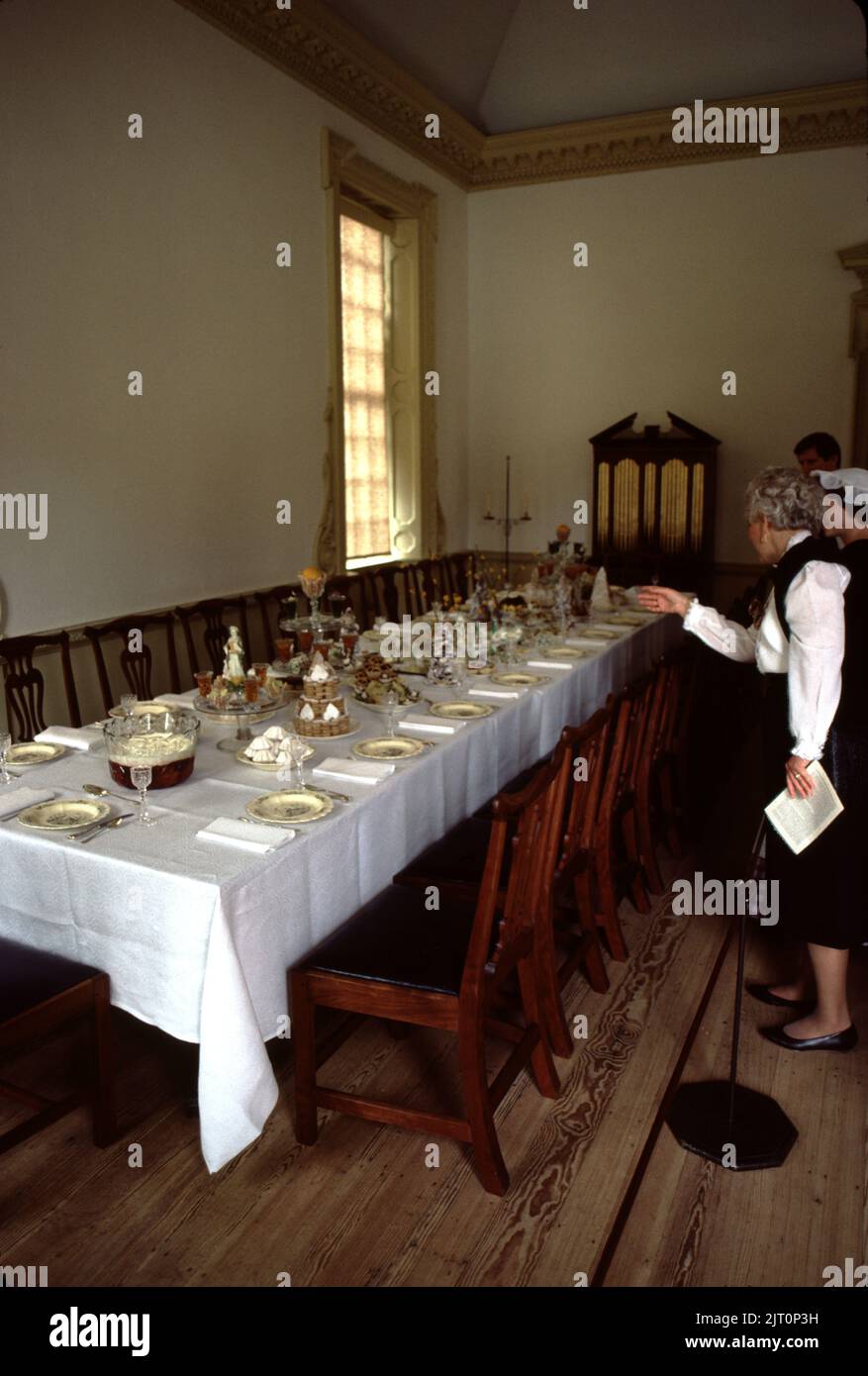 Colonial dining table and meal hires stock photography and images Alamy