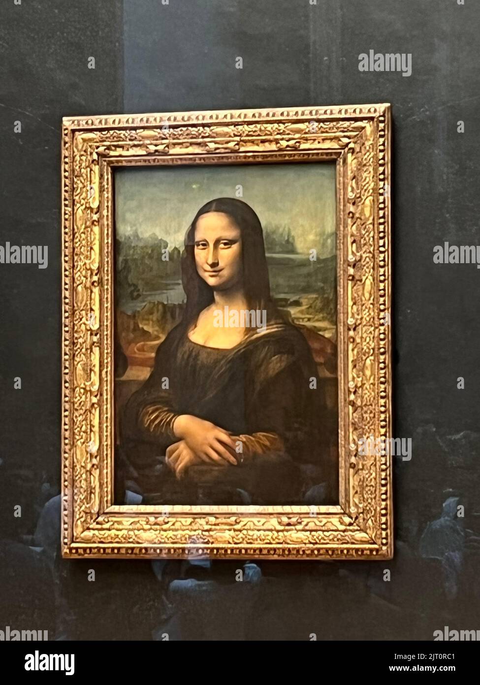 Mona Lisa Louvre Leonardo Da Vinci Stock Photo Alamy