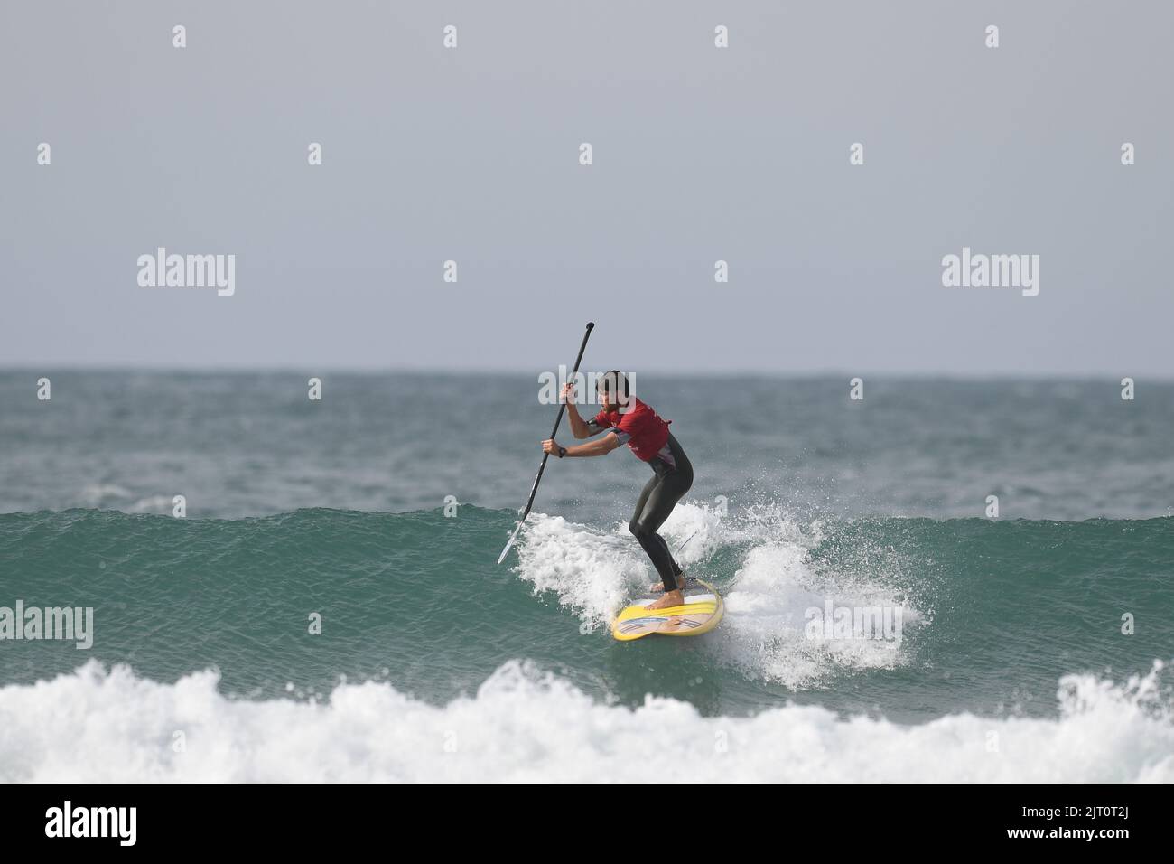 Stand Up Paddle Boarders Stock Photo Alamy
