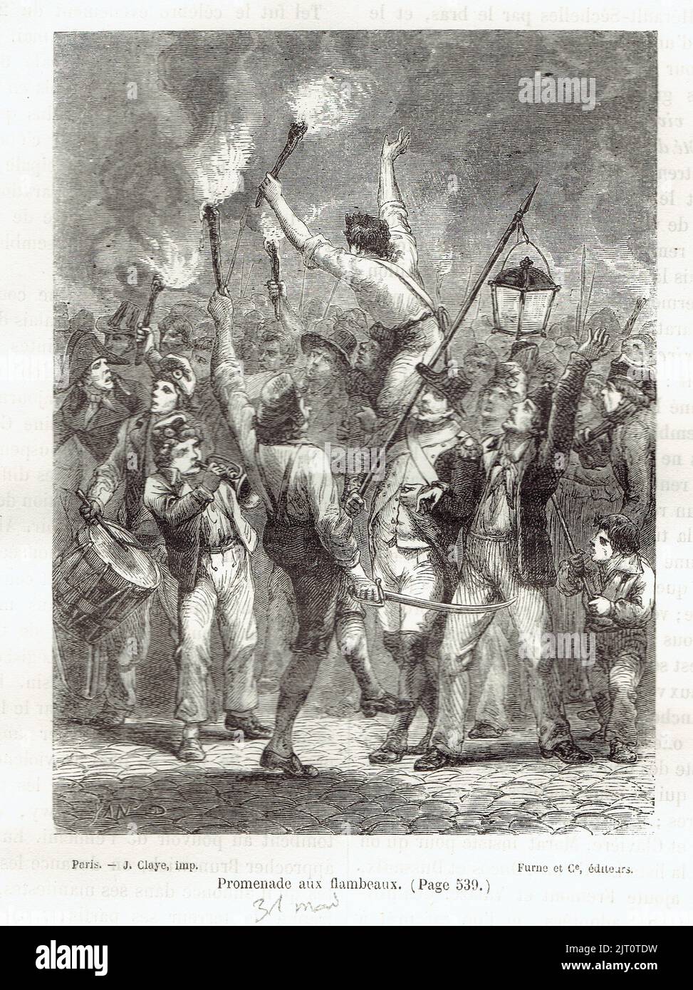 31 mai 1793, exclusion des députés girondins de la Convention nationale, sous la pression de la Commune de Paris Stock Photo