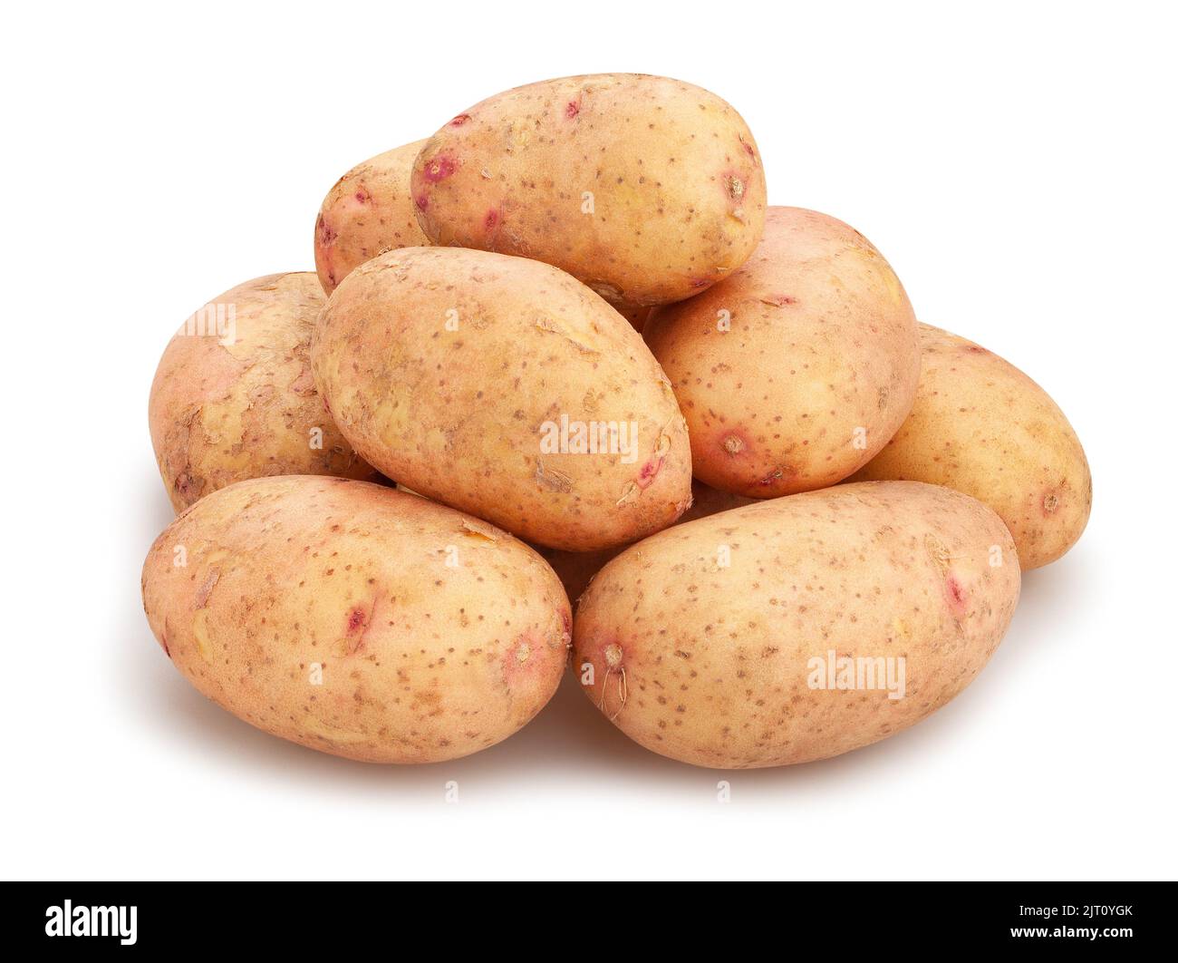 potato path isolated on white Stock Photo