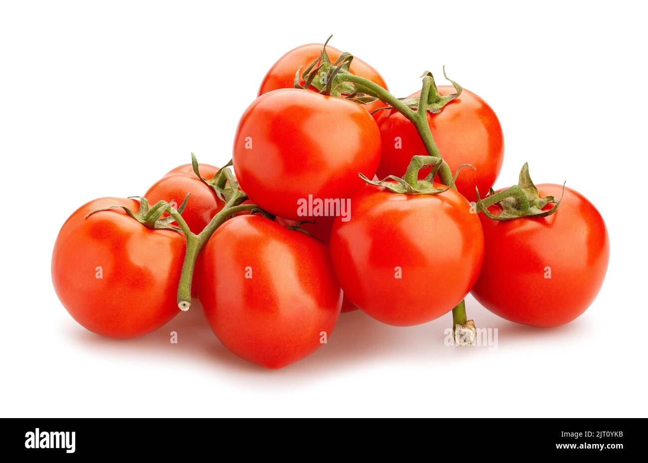 tomato path isolated on white Stock Photo