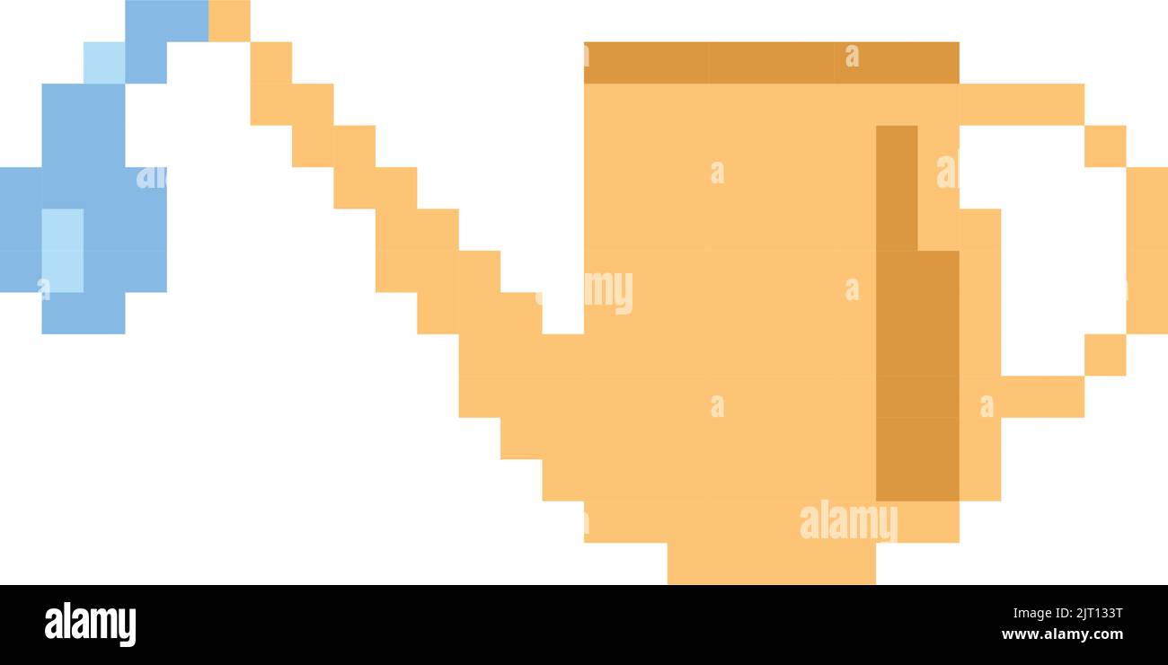 watering pixel art style icon Stock Vector Image & Art Alamy