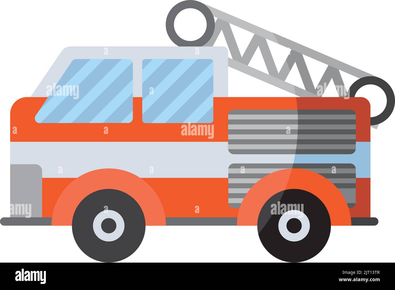 firetruck emergency vehicle isolated icon Stock Vector Image & Art - Alamy