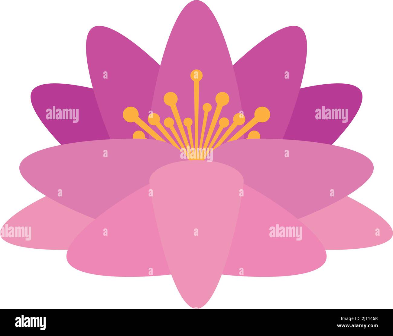 pink lotus flower garden icon Stock Vector Image & Art - Alamy