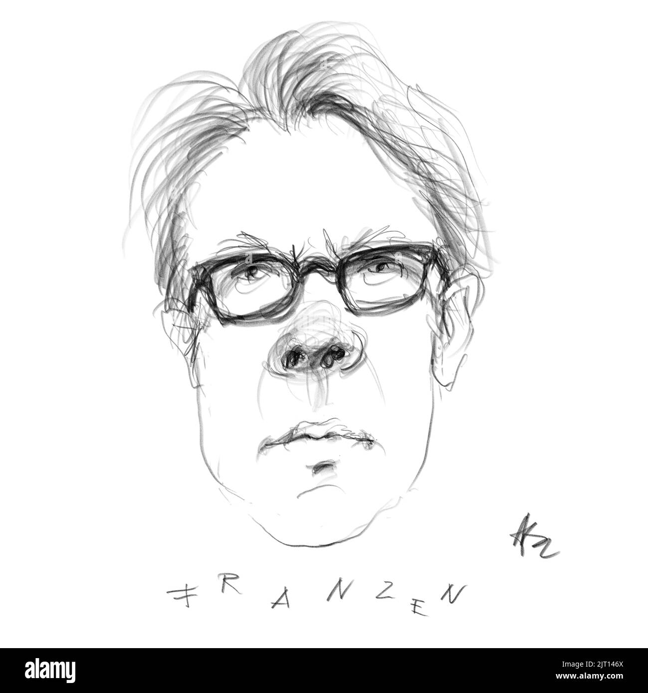 Portrait Jonathan Franzen Stock Photo