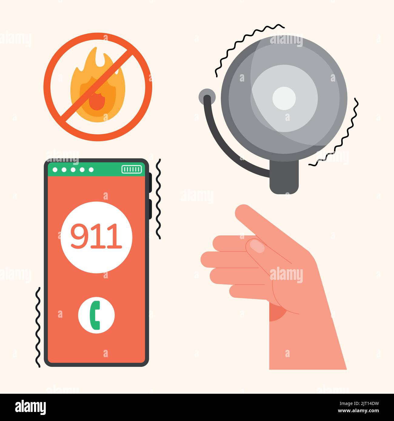 emergency service set four icons Stock Vector Image & Art - Alamy