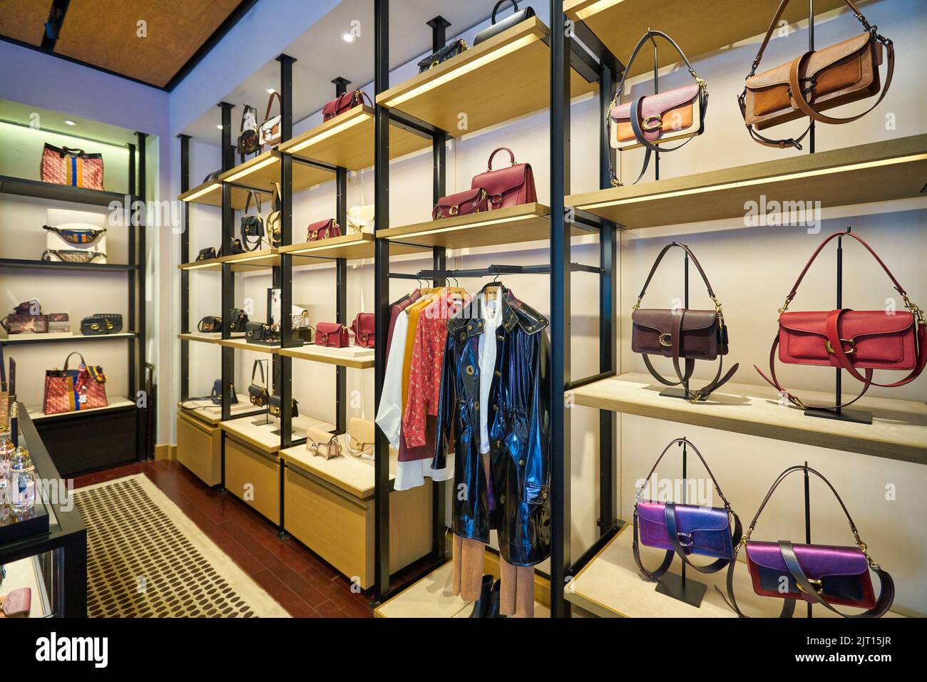 KUALA LUMPUR, MALAYSIA CIRCA JANUARY, 2020 interior shot of Coach