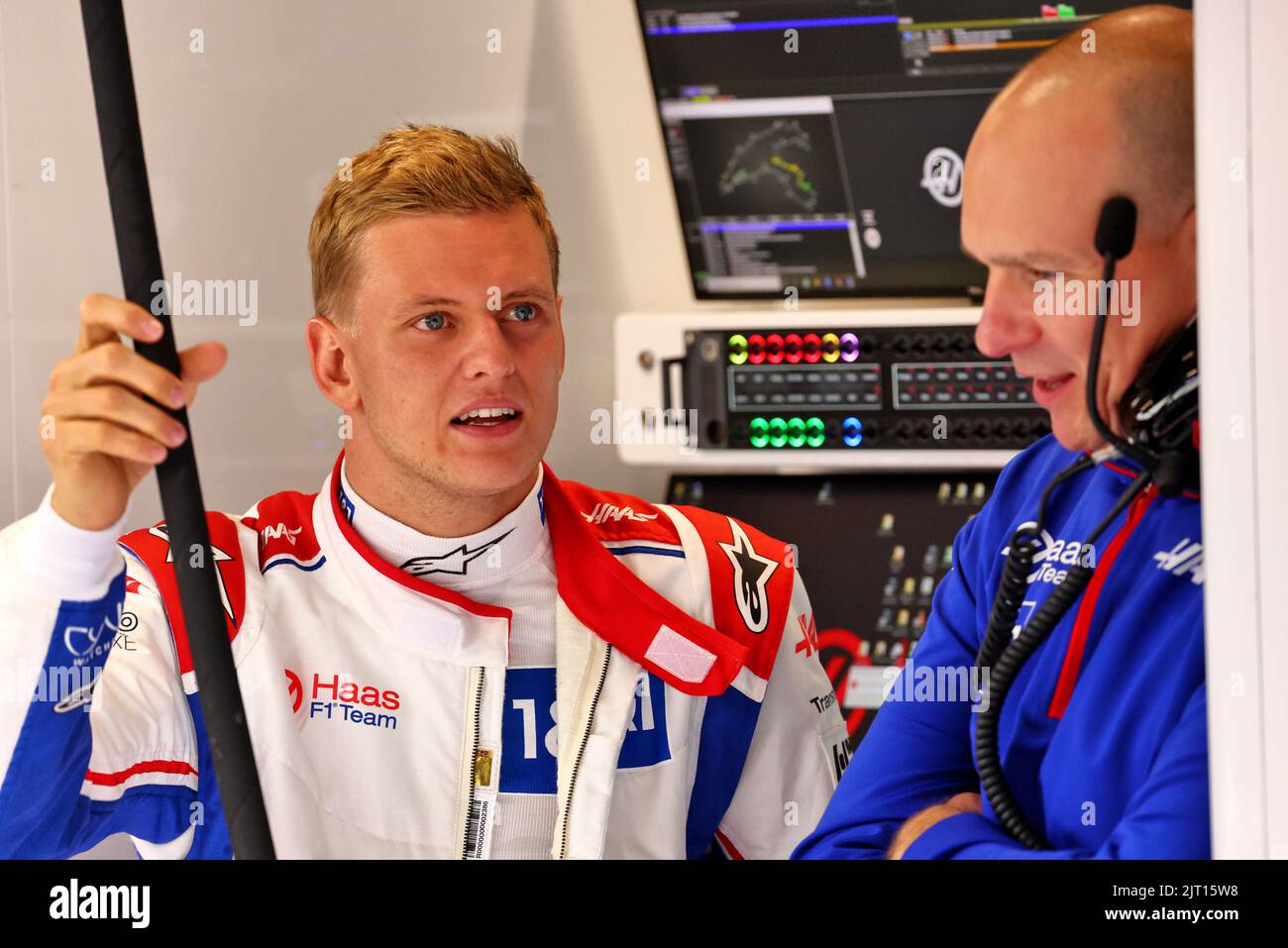 Mick Schumacher (GER) Haas F1 Team. 27.08.2022. Formula 1 World Championship, Rd 14, Belgian Grand Prix, Spa Francorchamps, Belgium, Qualifying Day.  Photo credit should read: XPB/Press Association Images. Stock Photo