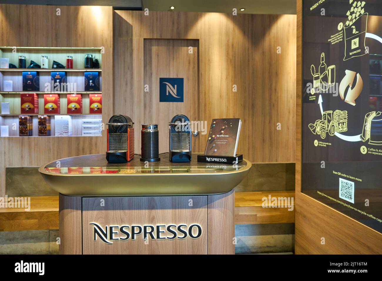 KUALA LUMPUR, MALAYSIA CIRCA JANUARY, 2020 Nespresso capsule coffee