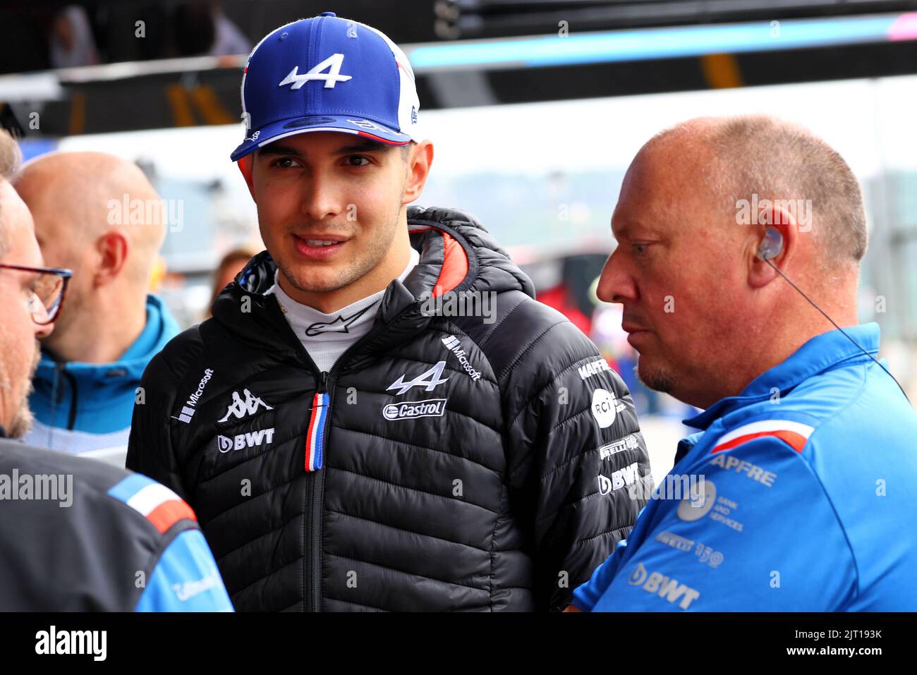 Esteban Ocon (FRA) Alpine F1 Team. 27.08.2022. Formula 1 World Championship, Rd 14, Belgian Grand Prix, Spa Francorchamps, Belgium, Qualifying Day.  Photo credit should read: XPB/Press Association Images. Stock Photo