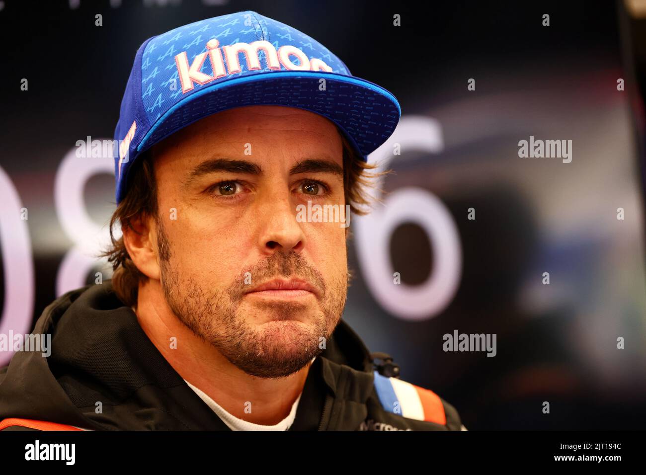 Fernando Alonso (ESP) Alpine F1 Team. 27.08.2022. Formula 1 World Championship, Rd 14, Belgian Grand Prix, Spa Francorchamps, Belgium, Qualifying Day.  Photo credit should read: XPB/Press Association Images. Stock Photo