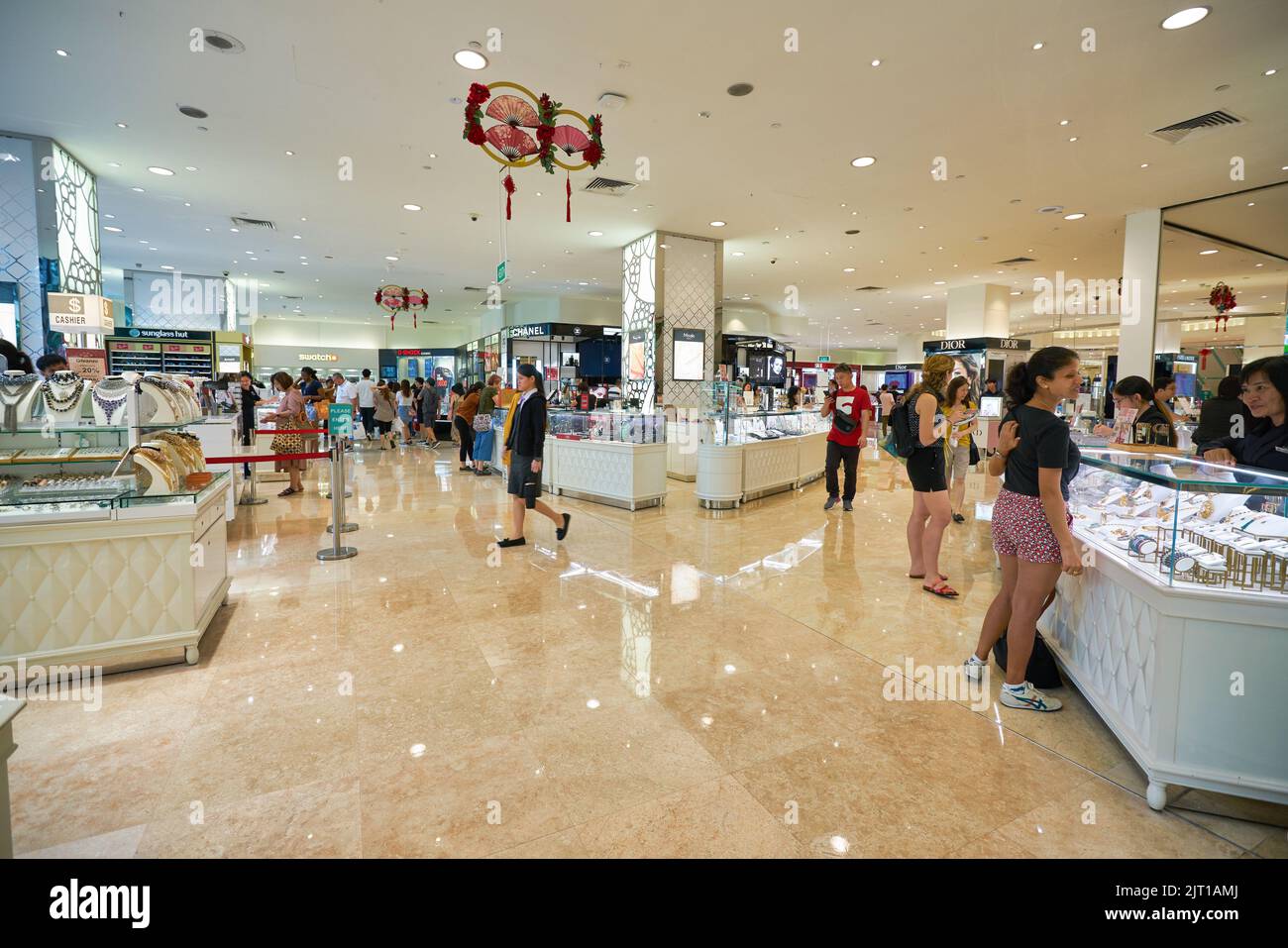 SINGAPORE CIRCA JANUARY, 2020 interior shot of Takashimaya department store in Singapore