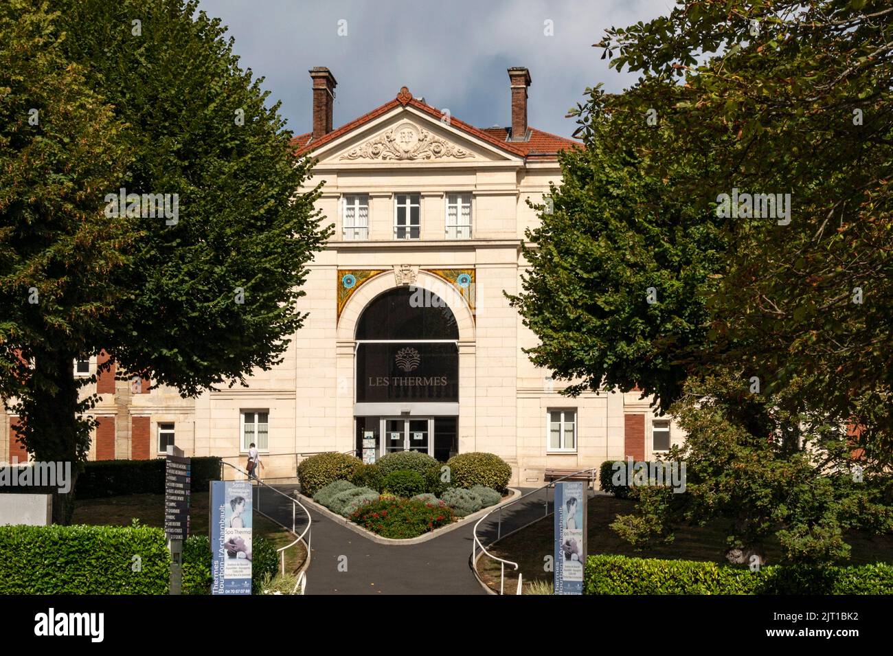 The thermal bath of Bourbon-l’Archambault, France Stock Photo