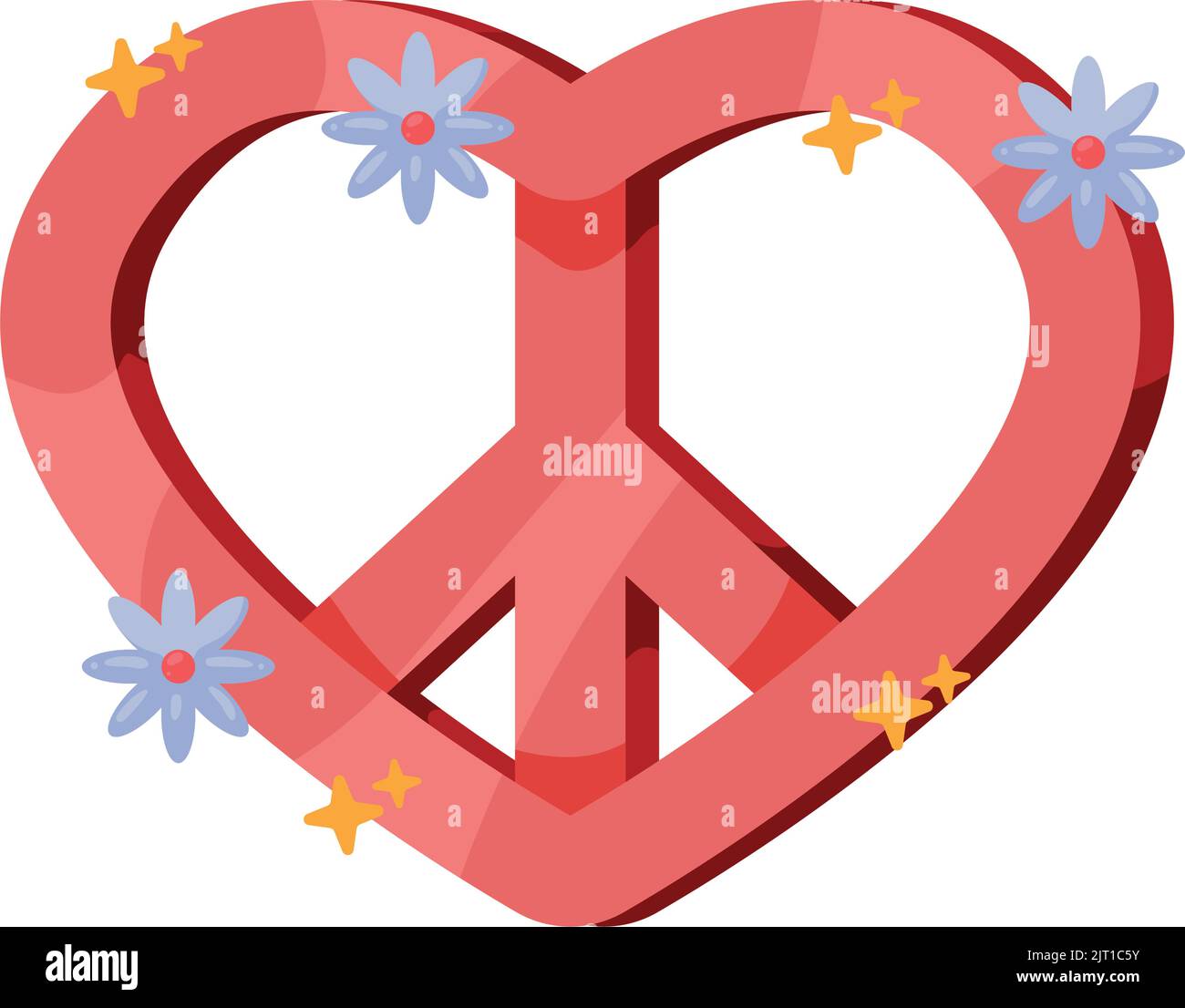 Heart Peace And Love Symbol Stock Vector Image And Art Alamy 