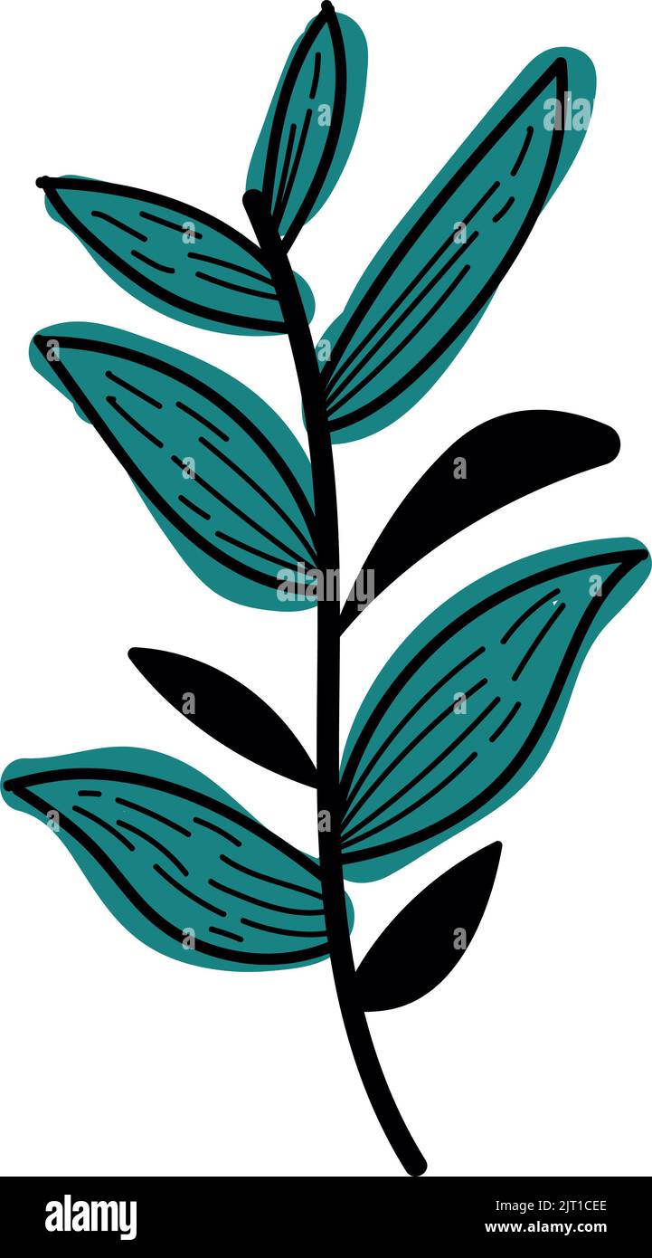 leafs plant branch foliage Stock Vector Image & Art - Alamy