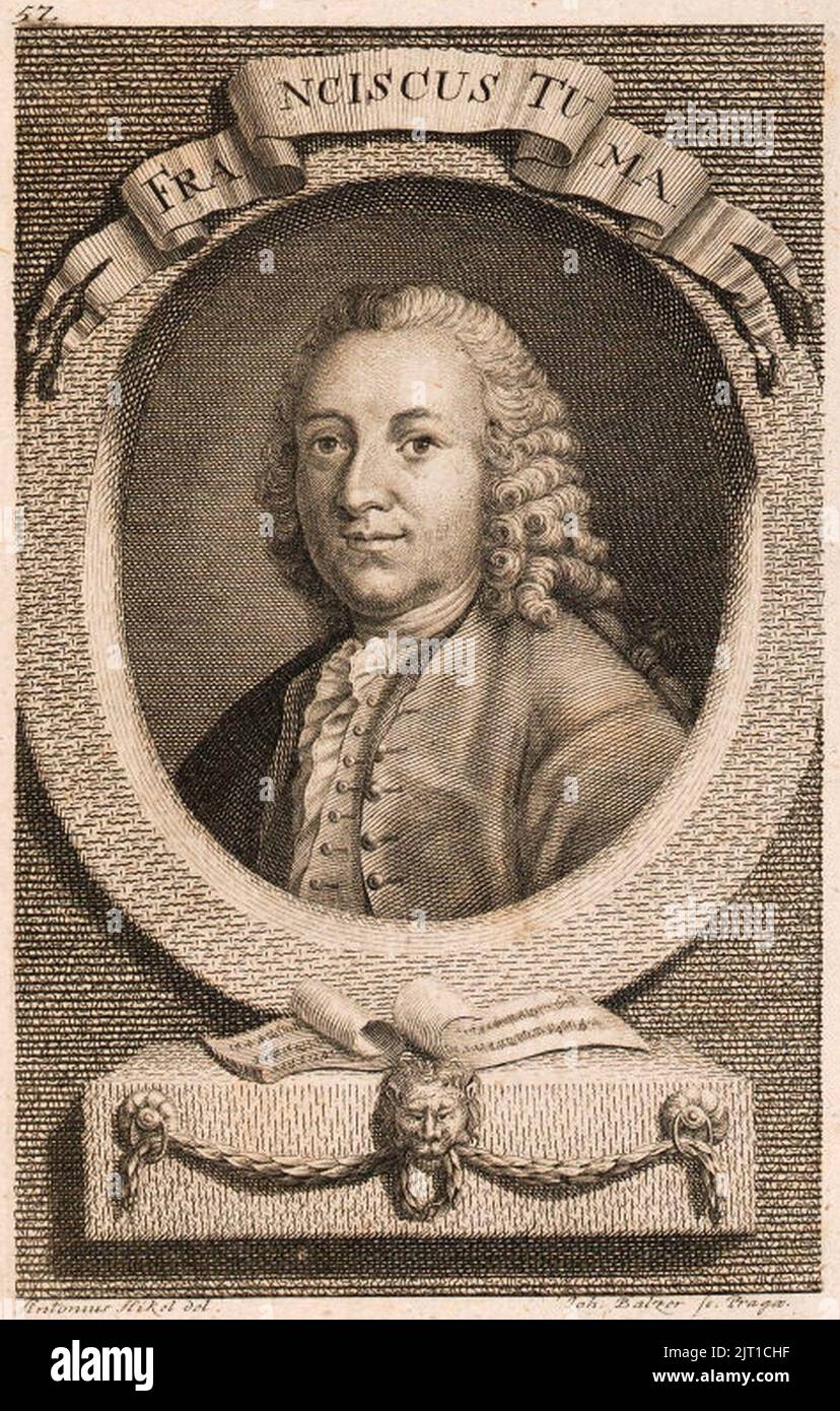 František Tuma by Anton Hickel. Stock Photo