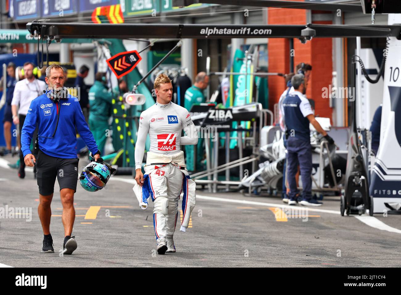 Mick Schumacher (GER) Haas F1 Team. 27.08.2022. Formula 1 World Championship, Rd 14, Belgian Grand Prix, Spa Francorchamps, Belgium, Qualifying Day.  Photo credit should read: XPB/Press Association Images. Stock Photo