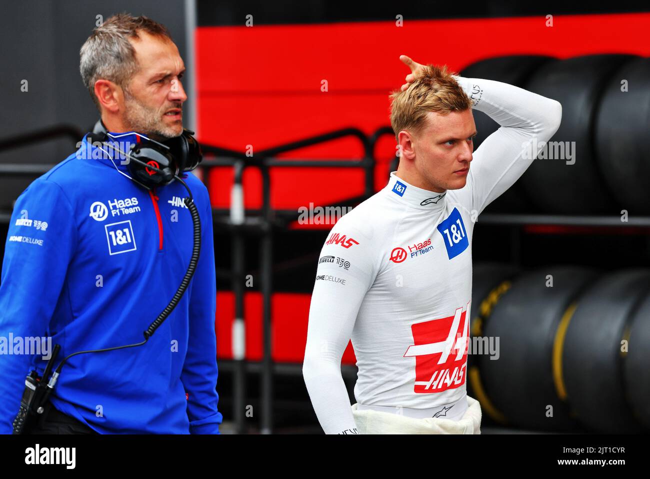 Mick Schumacher (GER) Haas F1 Team. 27.08.2022. Formula 1 World Championship, Rd 14, Belgian Grand Prix, Spa Francorchamps, Belgium, Qualifying Day.  Photo credit should read: XPB/Press Association Images. Stock Photo