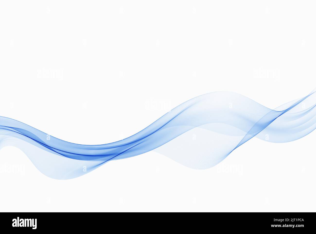 Abstract blue transparent flow lines. Blue wave background Stock Vector ...