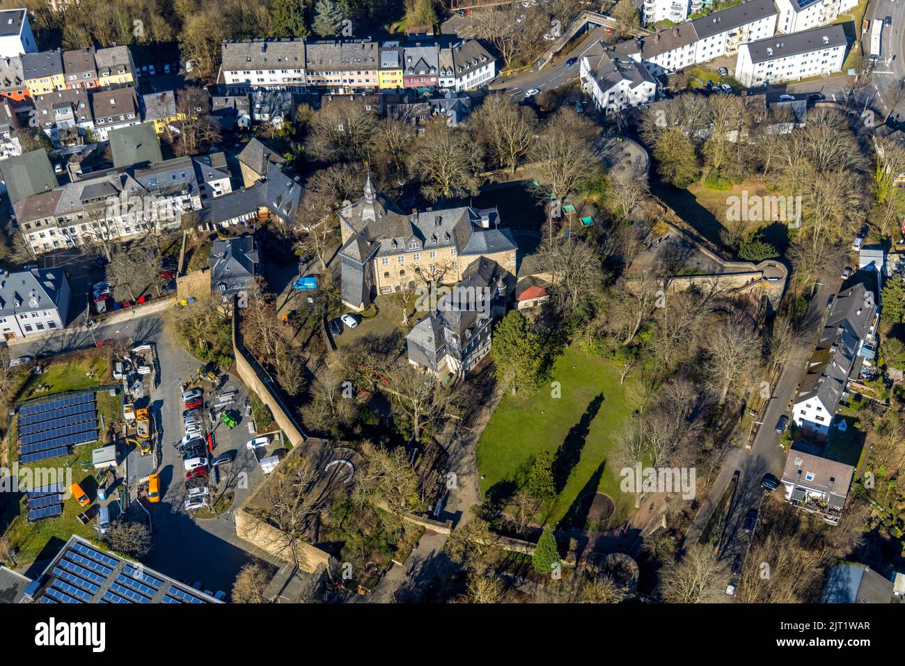 Aerial View Upper Castle With Castle Park Siegen Kernband Siegen aerial-view-upper-castle-with-castle-park-siegen-kernband-siegen