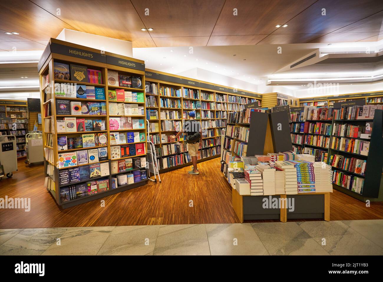 SINGAPORE CIRCA JANUARY, 2020 interior shot of Books Kinokuniya