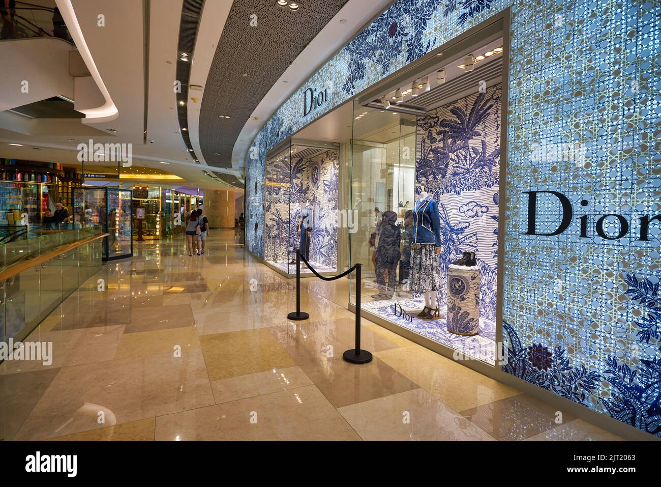 SINGAPORE CIRCA JANUARY, 2020 entrance to Dior store in ION Orchard shopping mall in