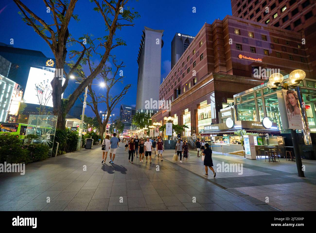 SINGAPORE - CIRCA JANUARY, 2020: street level view of Singapore. Stock Photo