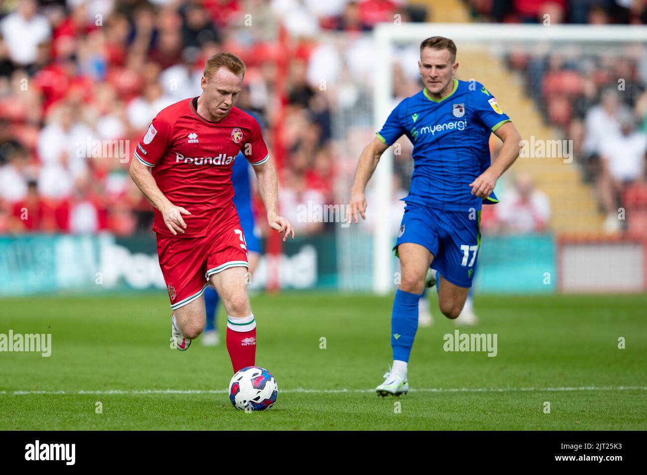 during the Sky Bet League 2 match between Walsall and Grimsby Town at the Banks' Stadium, Walsall on Saturday 27th August 2022. (Credit: Gustavo Pantano | MI News) Credit: MI News & Sport /Alamy Live News Stock Photo