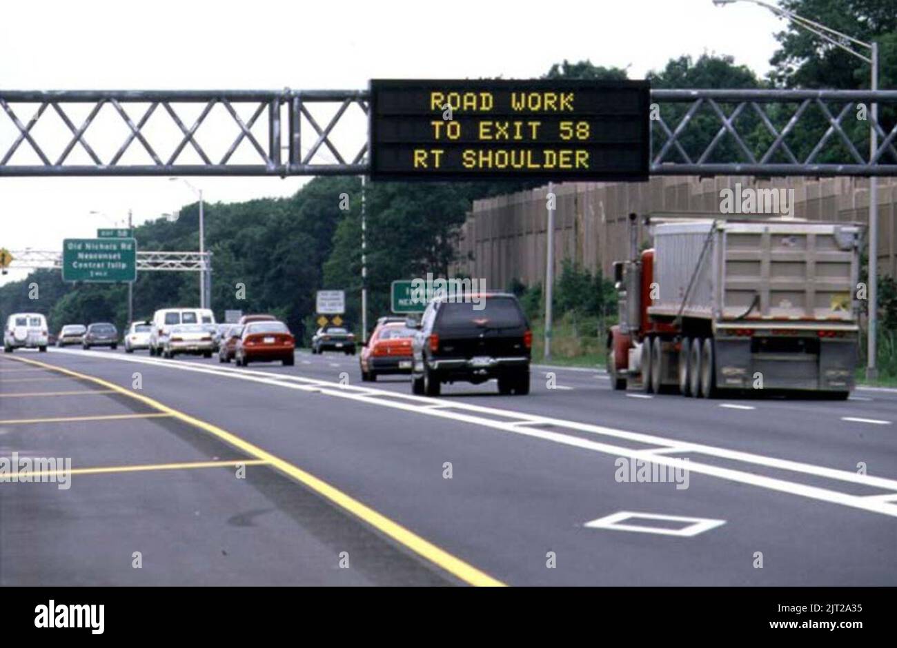 Traffic changeable message signs Stock Photo Alamy