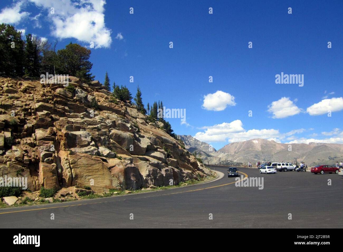 Trail Ridge RoadBeaver Meadow Road Rainbow Curve Overlook Stock