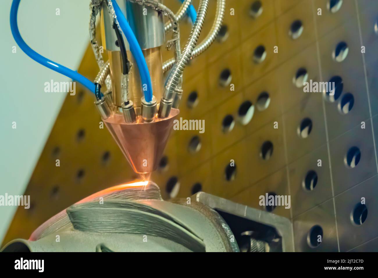 Direct metal deposition laser melting, powder spray manufacturing