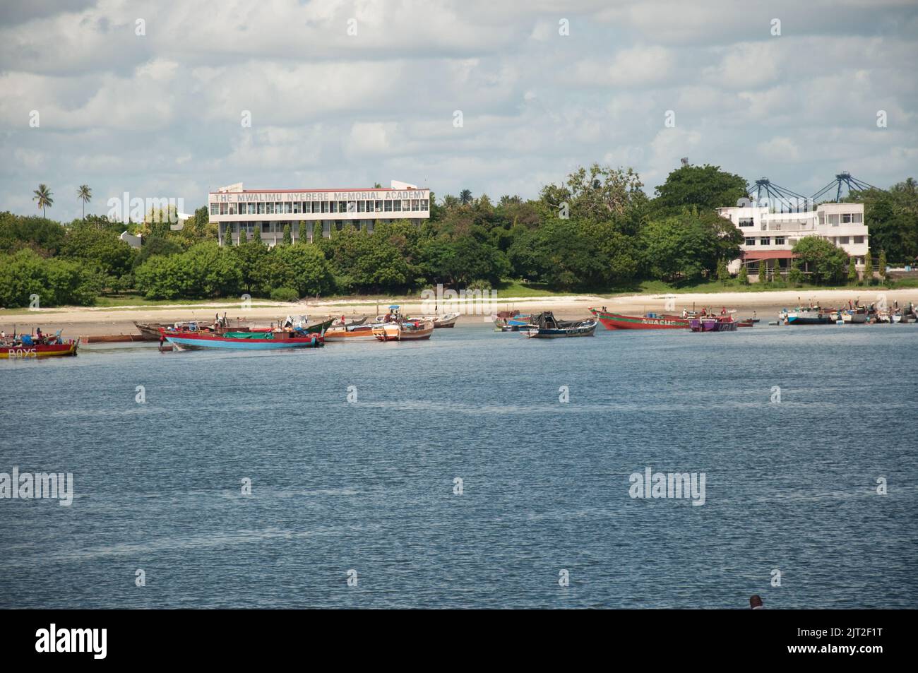 Kigamboni as seen from the Fish Market, DaresSalaam, Tanzania, Africa