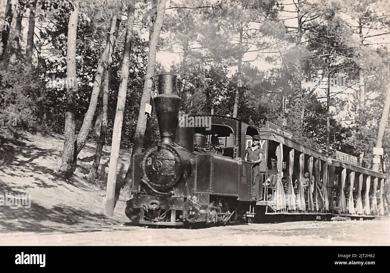 Tramway de Royan. Embranchement de à la station du Parc