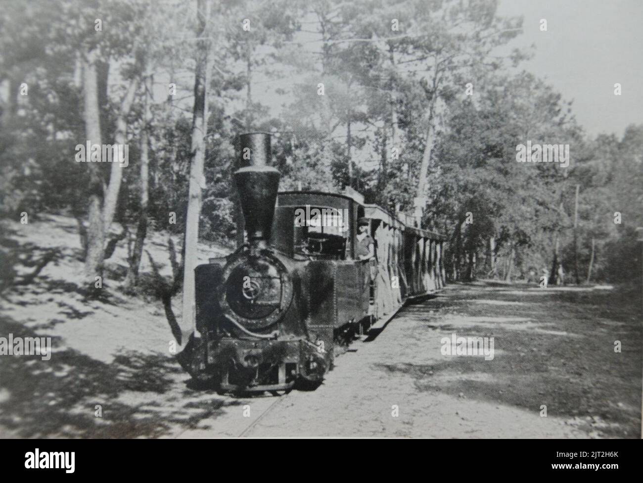 Tramway de Royan. Embranchement de à la station du Parc