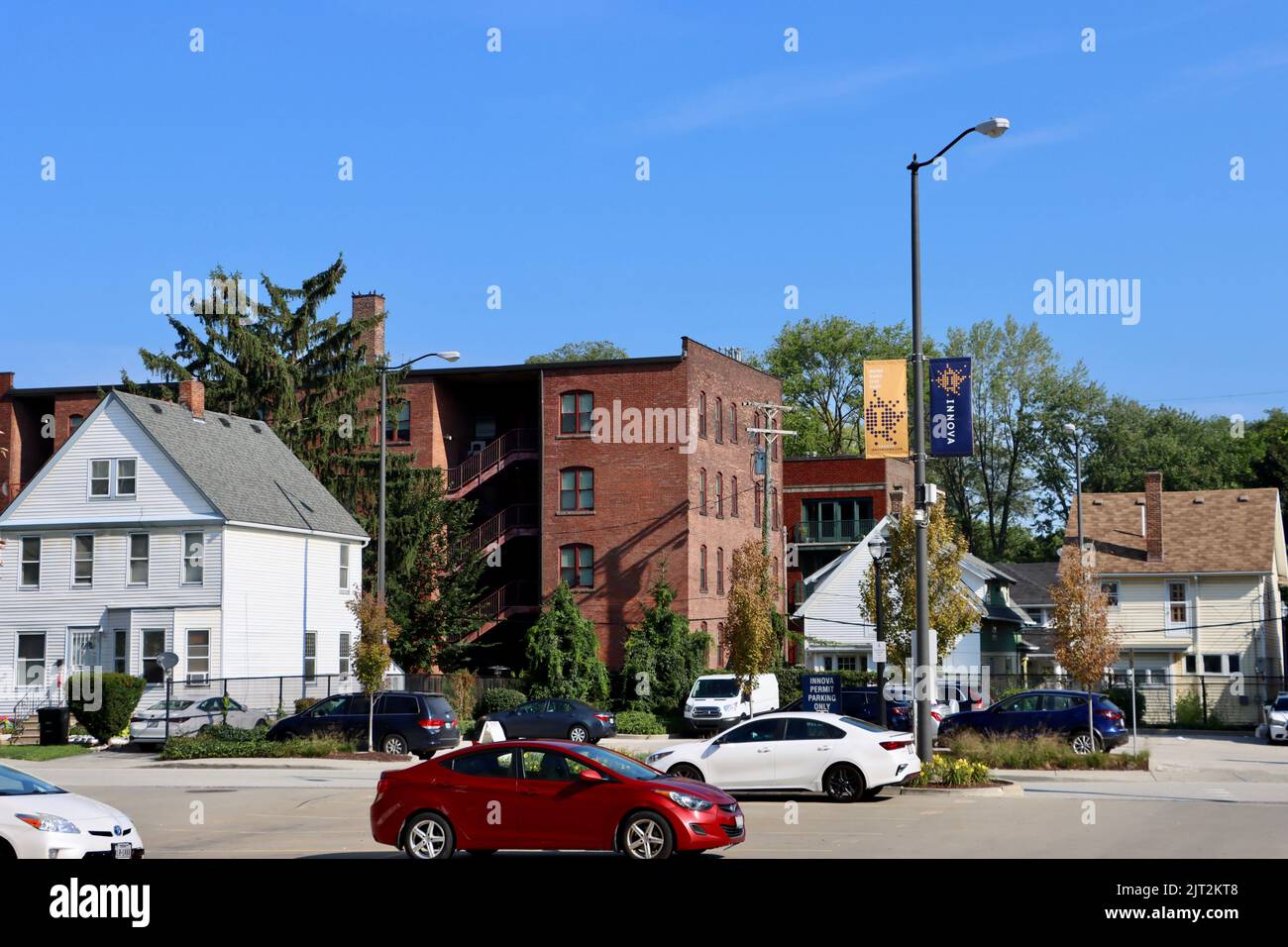 Residential buildings near Cleveland Clinic main campus, Cleveland, Ohio Stock Photo Alamy